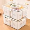 2/3/4/8 Grids Kitchen Refrigerator Storage Box Sealed Large Capacity Refrigerated Vegetable Fresh-keeping Box