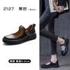 2025 new spring and autumn Mary Jane single shoes women's large size soft sole retro casual flat bottom one-word buckle small leather single shoes