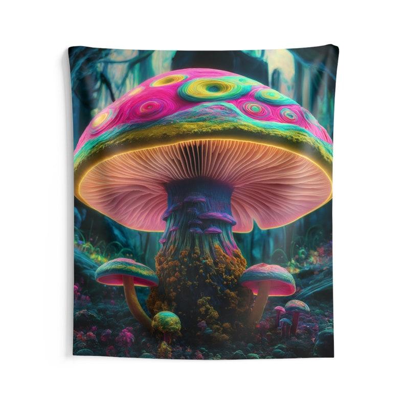 mushroom tapestry 75x100