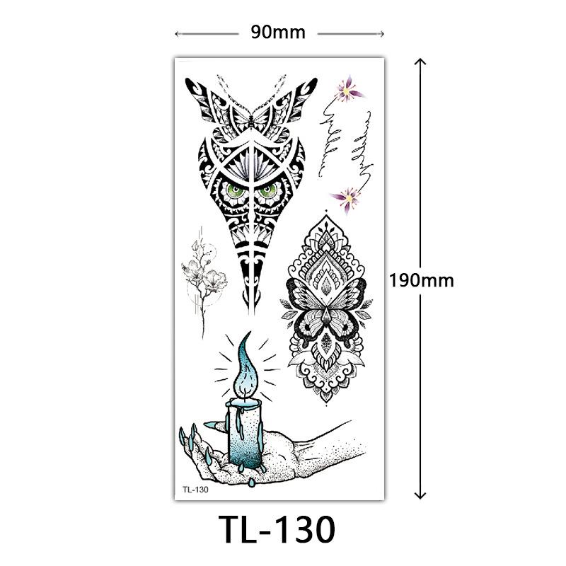 Flower Tattoo Stickers, Color Sketch Tattoo Stickers, English Letters, Wedding Photography Tattoo
