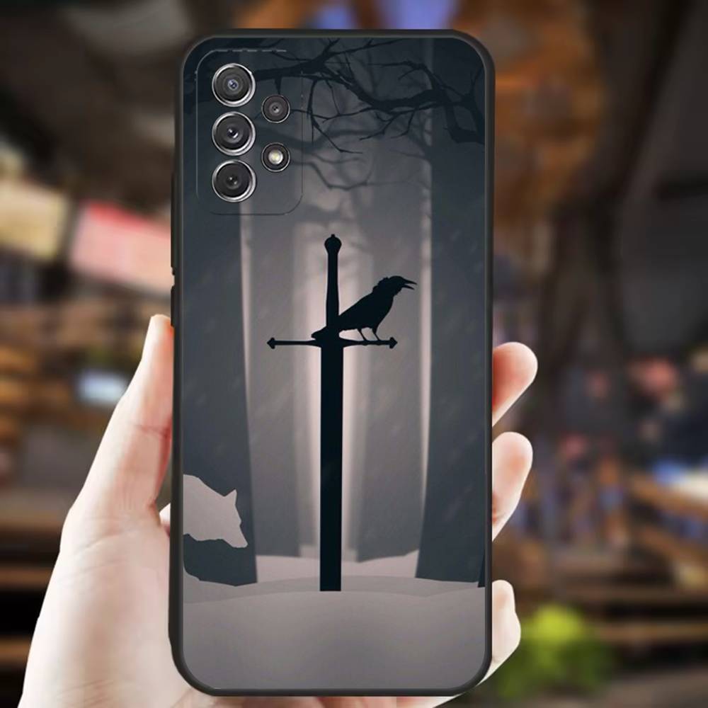 Winter Coming S-Stark Phone Case For Samsung S25,S24,S21,S22,S23,S30,Ultra,S20,Plus,Fe,Lite,Note,10,9,5G Black Cover