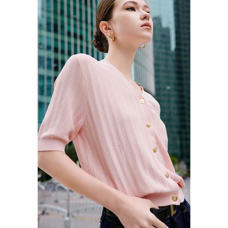 

Giovanni Valentino Women s Hollow-Out Knit Cardigan XL