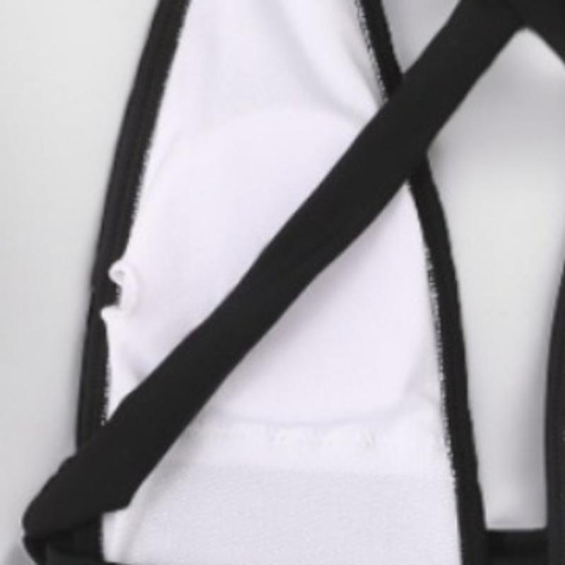 New Solid Color V-neck Bandage One-piece Sexy Backless One-piece Bikini Swimsuit