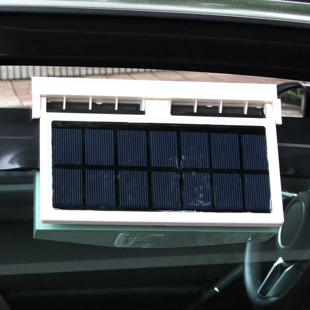 Solar Car Fan USB Rechargeable Exhaust Fan Air Circulation Power Ventilation Dissipation Head High Cooling Heat And Fan Win D1U3