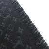 Great LOUIS VUITTON Scarf Monogram Classic Black Wool Mens M70520 Used