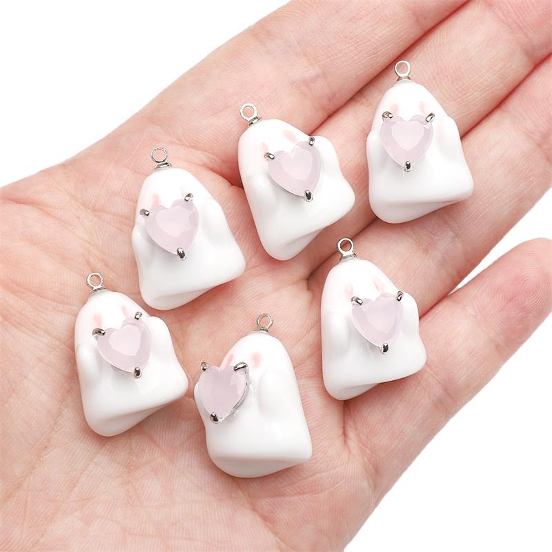 1 peça/saco Pingente de Resina DIY Pulseira Colar Brincos Acessórios de Joalheria