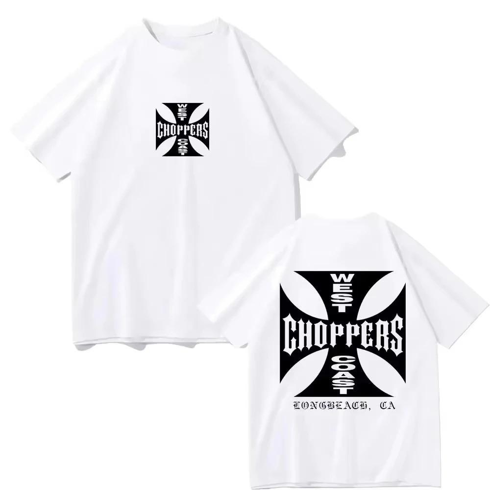 New Summer Fashion T Shirt Unisex Unisex Cotton West Coast Choppers Print TShirt Casual Short Sleeve ONeck Vintage Clothing Tee