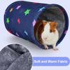 Sommer/Winter Stil Meerschweinchen Tunnelhaus Faltbar Atmungsaktiv Hamster Versteck Waschbar Interaktiv Chinchilla Tunnel Lebensraum