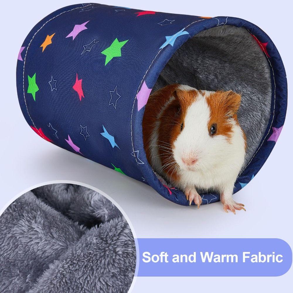 Sommer/Winter Stil Meerschweinchen Tunnelhaus Faltbar Atmungsaktiv Hamster Versteck Waschbar Interaktiv Chinchilla Tunnel Lebensraum