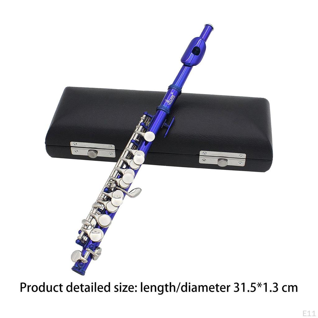 C Key Piccolo Lightweight Easy To Play Woodwind Instrument 16 Hole Flute for Stage Performance