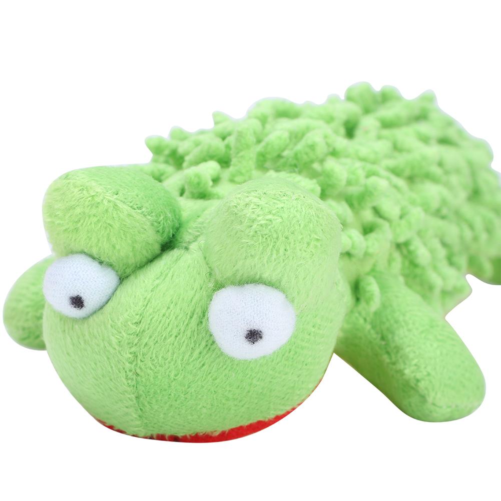 2 Pcs Frog and Hippo Shape Plush Dog Chew Bite Toy Pet Dogs Puppy Interactive Training Toys