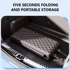 Car Travel Bed for Rear Seat Foldable Sleeping Pad for Car Traveling Wear-Resistant PU Travel Mattress for Suv Sedan