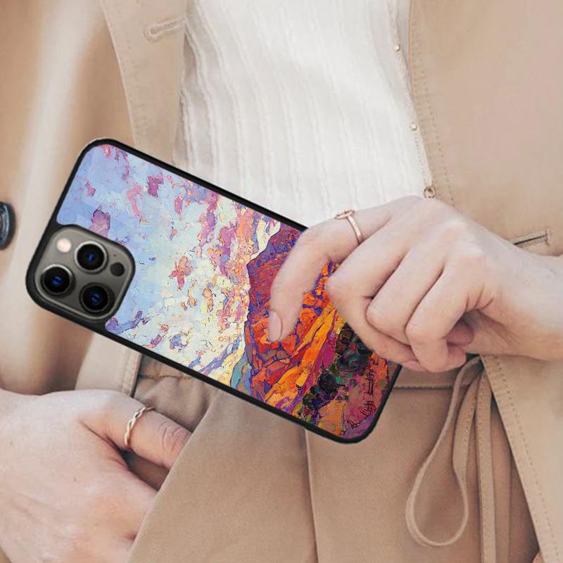 Creative Oil Painting Magnetic Phone Case For APPLE iPhone 17 Air 16 14 13 12 Pro Max 15 Plus Wireless Charge With MagSafe Cover