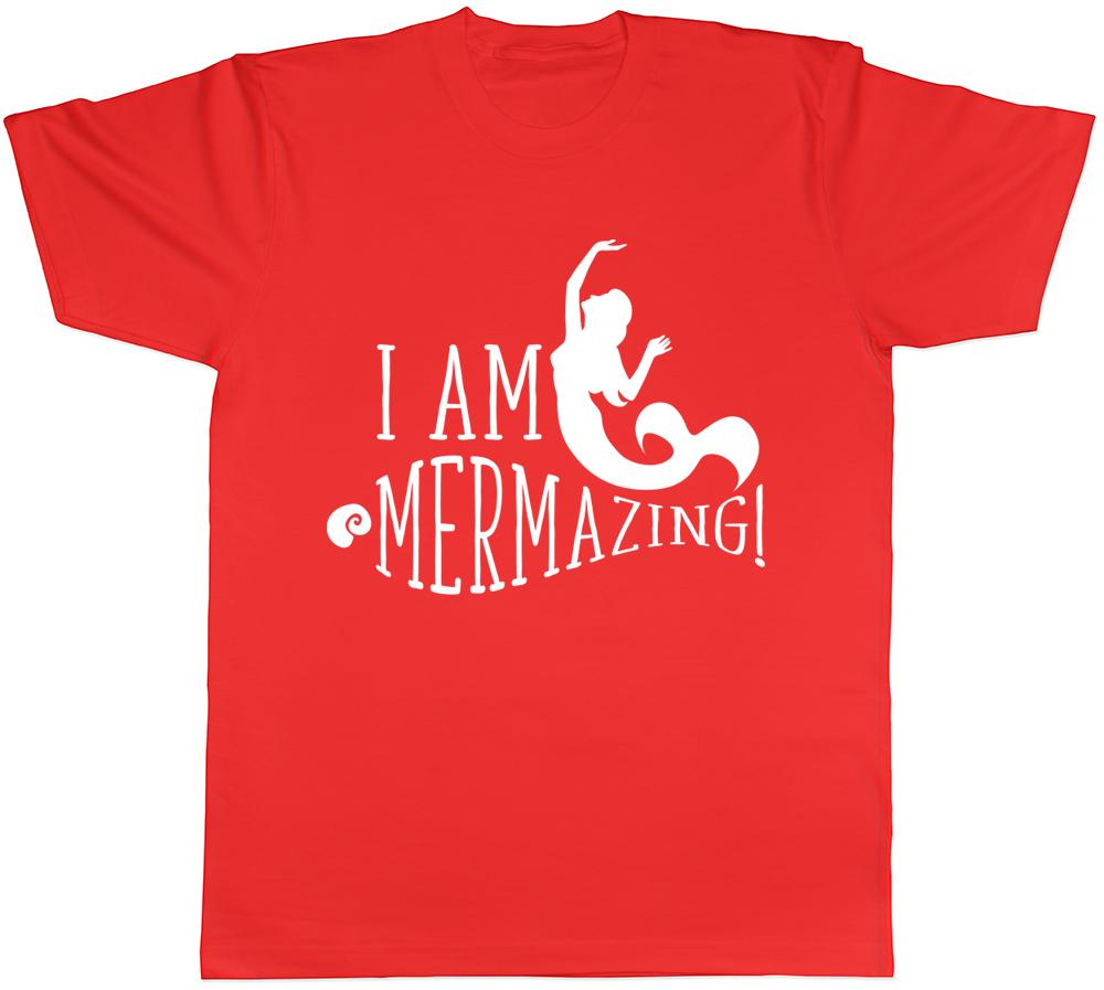 I am Mermazing Unisexs Ladies Mermaid Regular Fit TShirt S