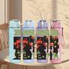1PC Colorful Retro Street Graffiti Print 750ml Portable Sports Water Bottle Leakproof Travel Gym Drink Cup