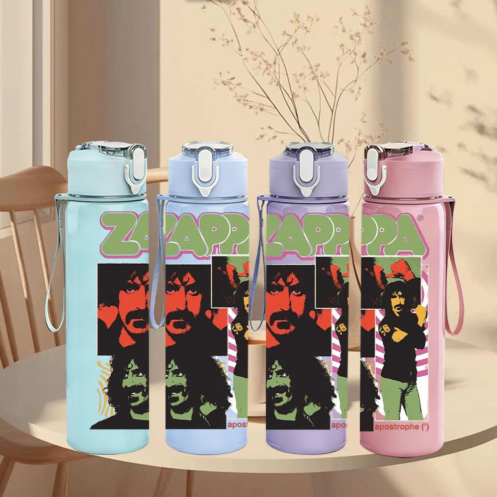 1PC Colorful Retro Street Graffiti Print 750ml Portable Sports Water Bottle Leakproof Travel Gym Drink Cup