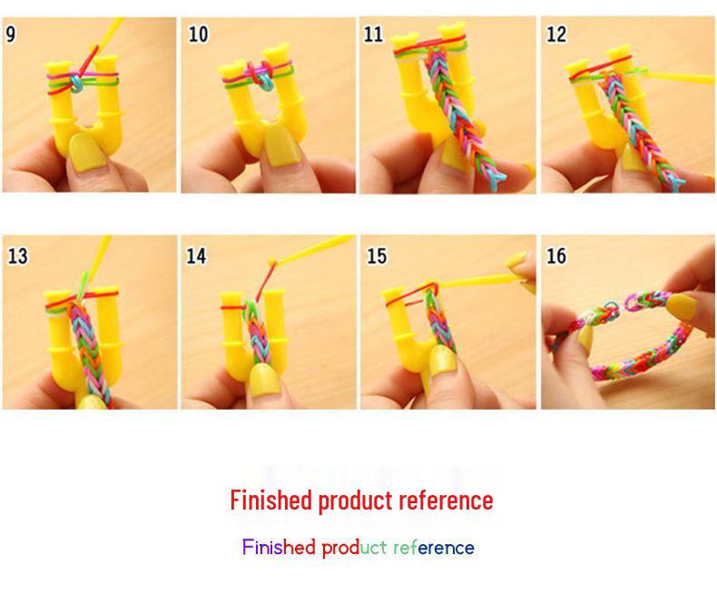 Elastici Arcobaleno in Gomma TPR ad Alta Elasticità da 1,5 cm per Braccialetti Intrecciati Fai da Te per Bambini - Confezione da 500g