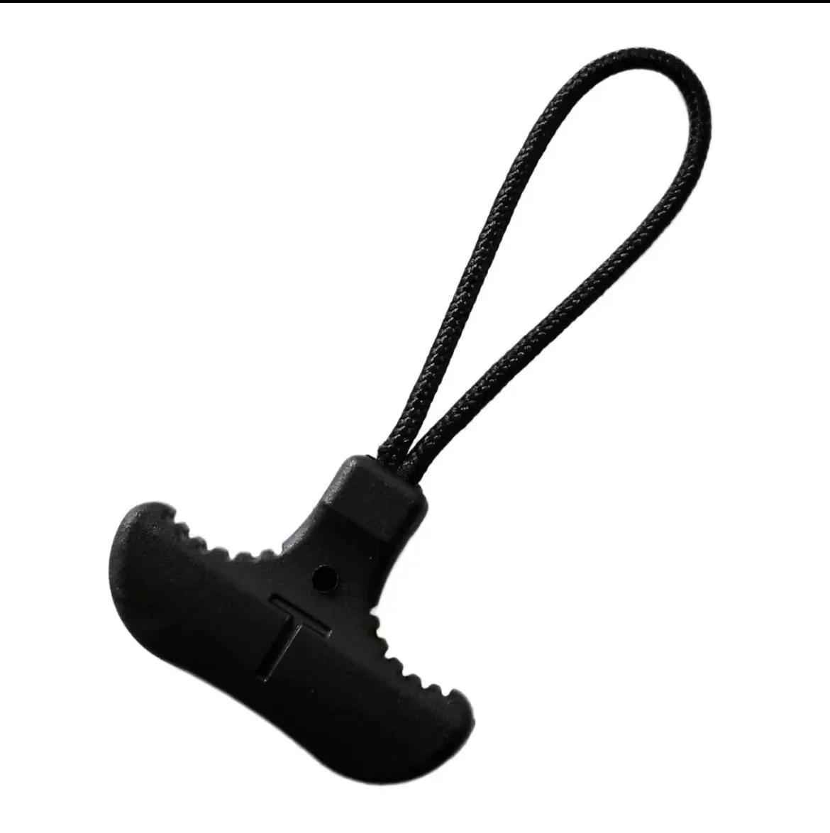 

10 шт. Т-образных застежек-молний с противоскользящим дизайном, высококачественные застежки-молнии для одежды, рюкзаков, аксессуаров для застежек-молний чёрный