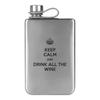 Silver Green Black White Whiskey Flask - Portable, Food Grade 304 Stainless Steel