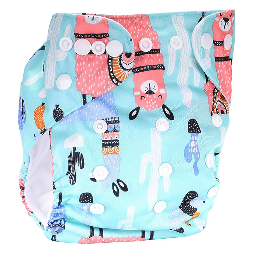 3PCS Cloth Diaper Strong Water Absorption Baby Nappy Adjustable Baby Cloth Diaper Without Side Leakage