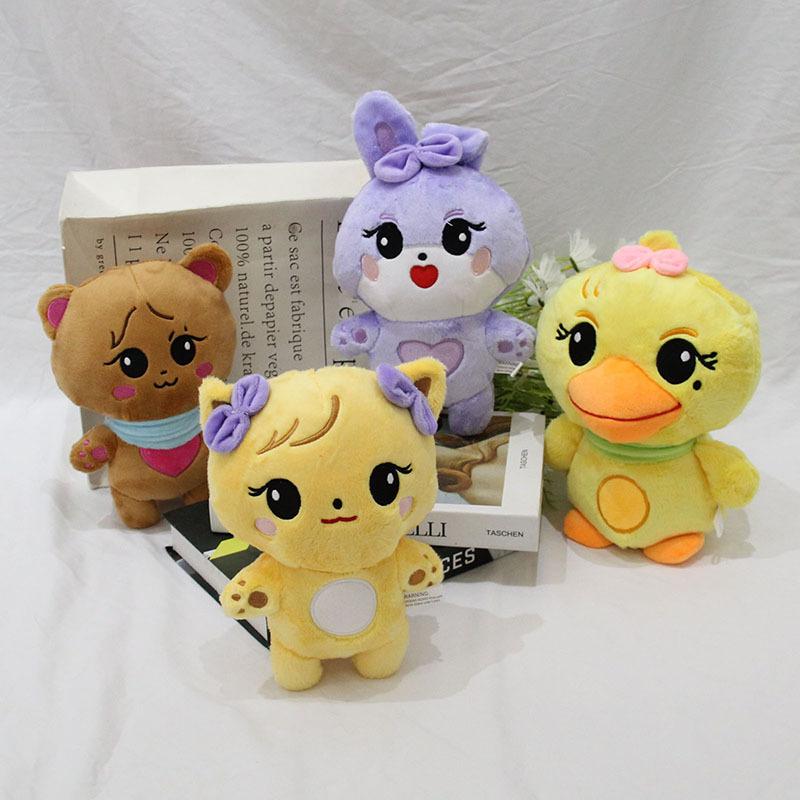 New Pink Plush Doll Borntour Official Plushies Jennie Lisa Rose Jisoo Kawaii Stuffed Animals Fans Gifts