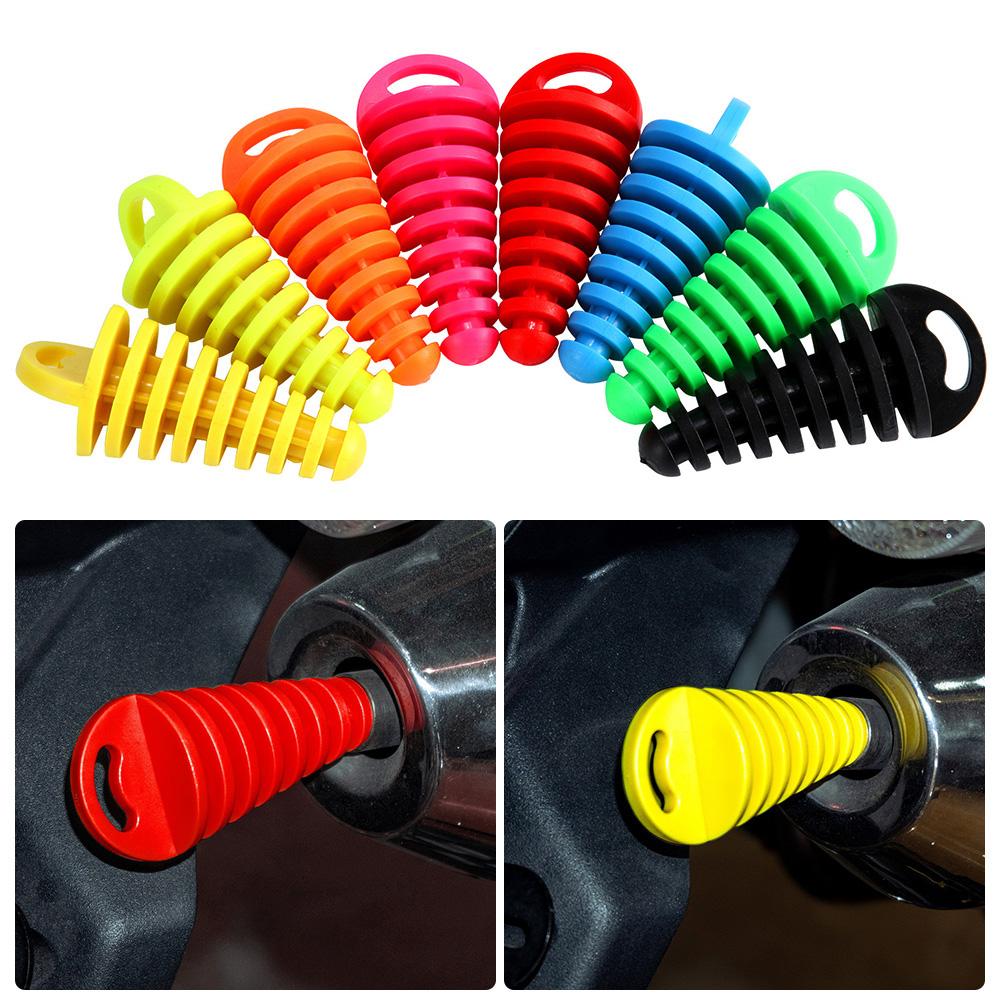 Motorcycle Exhaust Pipe Plug Muffler Wash Plug Pipe Protector Motocross Tailpipe Rubber Air Bleeder Move Blow-down Silencer
