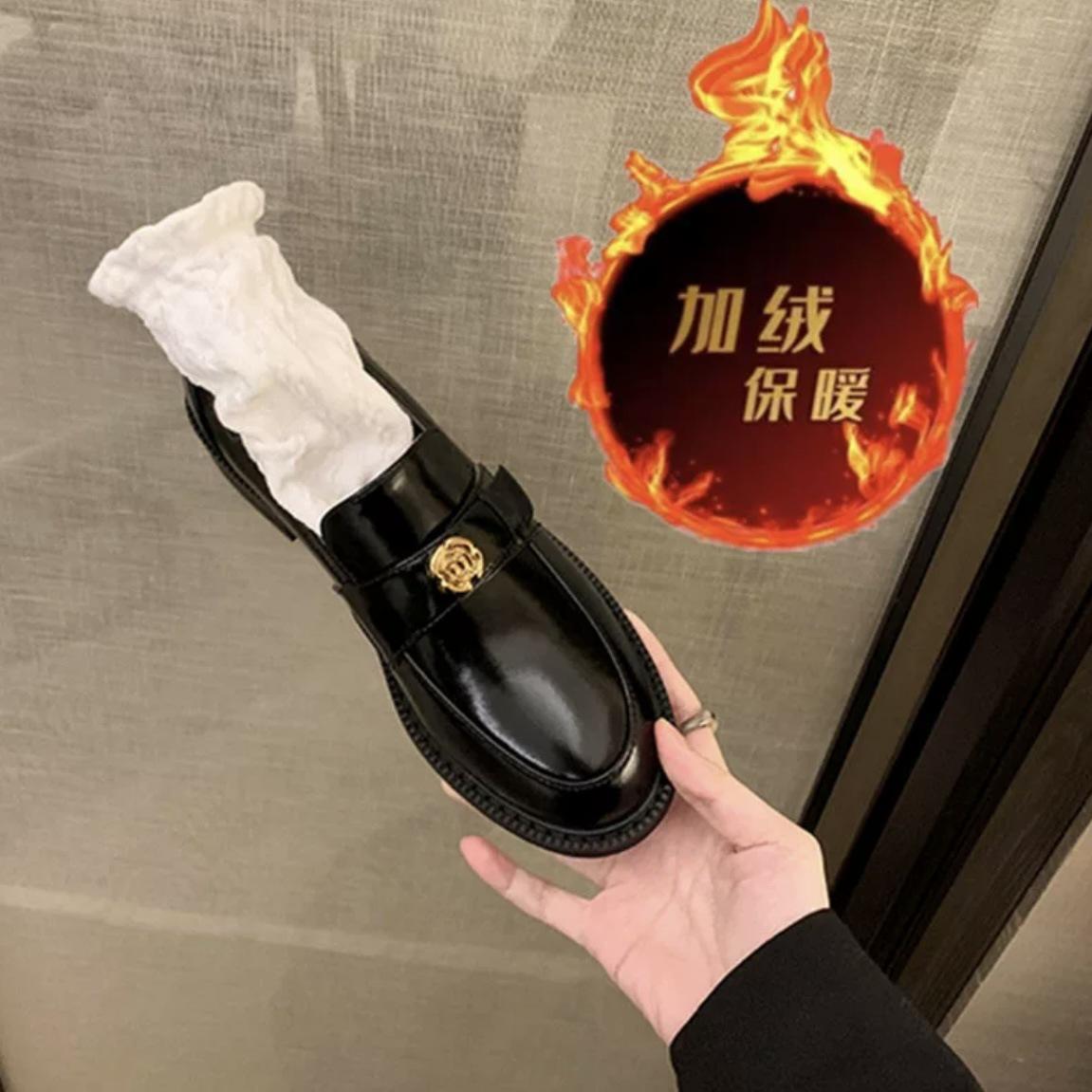 

Grape mother studiolee spring and autumn new platform soled single shoes genuine leather one pedal thick heel loafer small leather shoes women 40