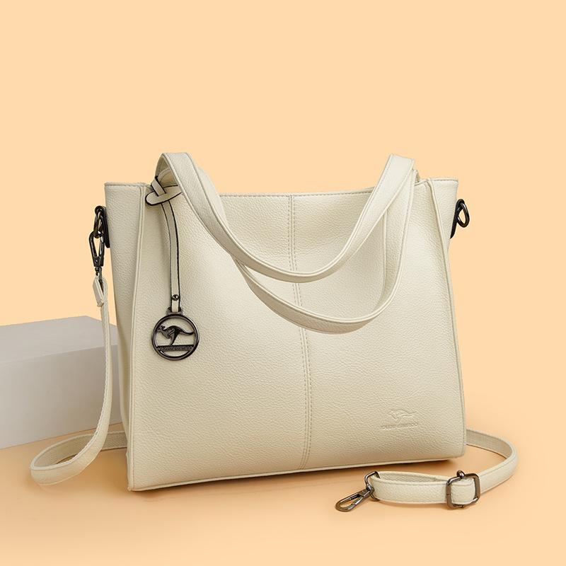 Crossbody-veske Dame Stor kapasitet Mote Enkel skulder-veske Flere rom Mamma-veske