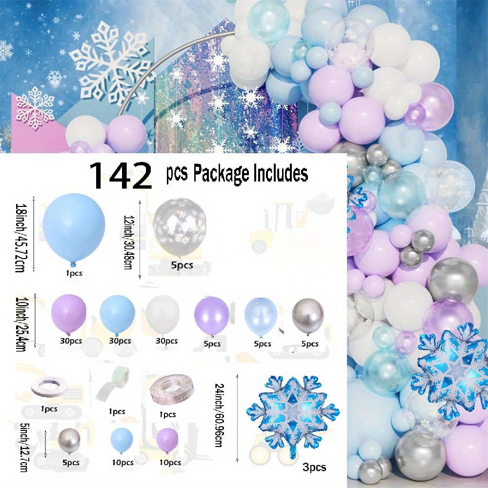 

142pcs Winter Wonderland Garland Set, Suitable for Christmas Party, Birthday Celebration, Wedding Scene and Other Scene Layout Other