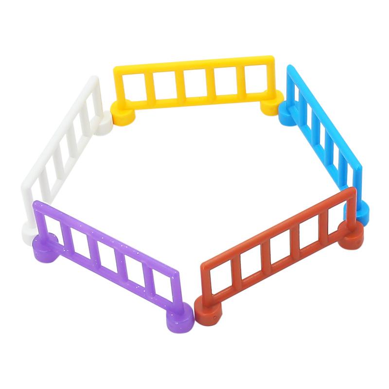 Big Size Block Bricks Train Tracks  Traffic Stop Lights Straight Duploes Black Accessories Diy Hot Toys For Children Baby Gift