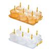 Sturdy Divided Serving Tray Plastic Multifunctional Snacks Dish Organizer for Home Kitchen Restaurant