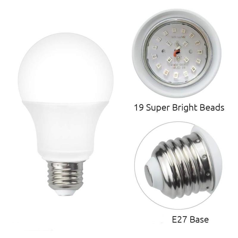 1pc UV LED Black Light Bulbs 9W E27 LED Blacklight Bulb Ultraviolet Light for Glow Party Bedroom UV Lamp Fluorescent Poster Body