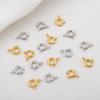 18K Gold Plated Brass Spring Ring Clasps Round Claw Clasps for Bracelet Necklace Jewelry Making Connnector DIY Accessories