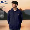 Warrior Unisex Retro Hooded Zip-Up Sweatshirt Jacket