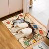 1PC Custom Name Dinosaur Escape Adventure Theme Floor Mat Ideal for Living Room, Game Rooms, Office, Bedroom Floor Mat Playful Design