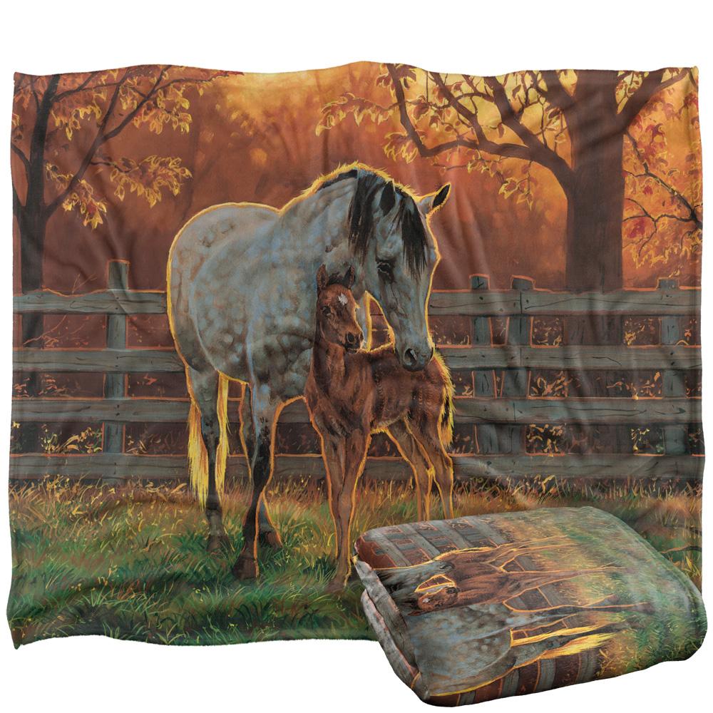 Wild Wings Silky Mother And Child Supersoft Blanket