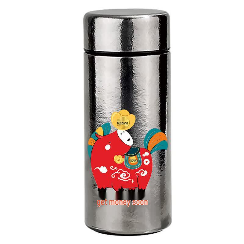 WUGE 200ml Mini Pure Titanium Pocket Thermos