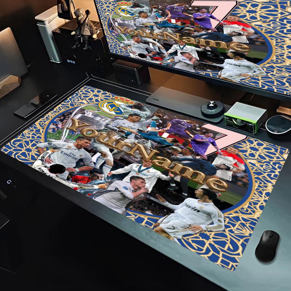 Cristiano Ronaldo Customize Your Name Mouse Pad Keyboard Pad Office Mouse Mats Nonslip Rubber Base Computer Decor Item Office Use