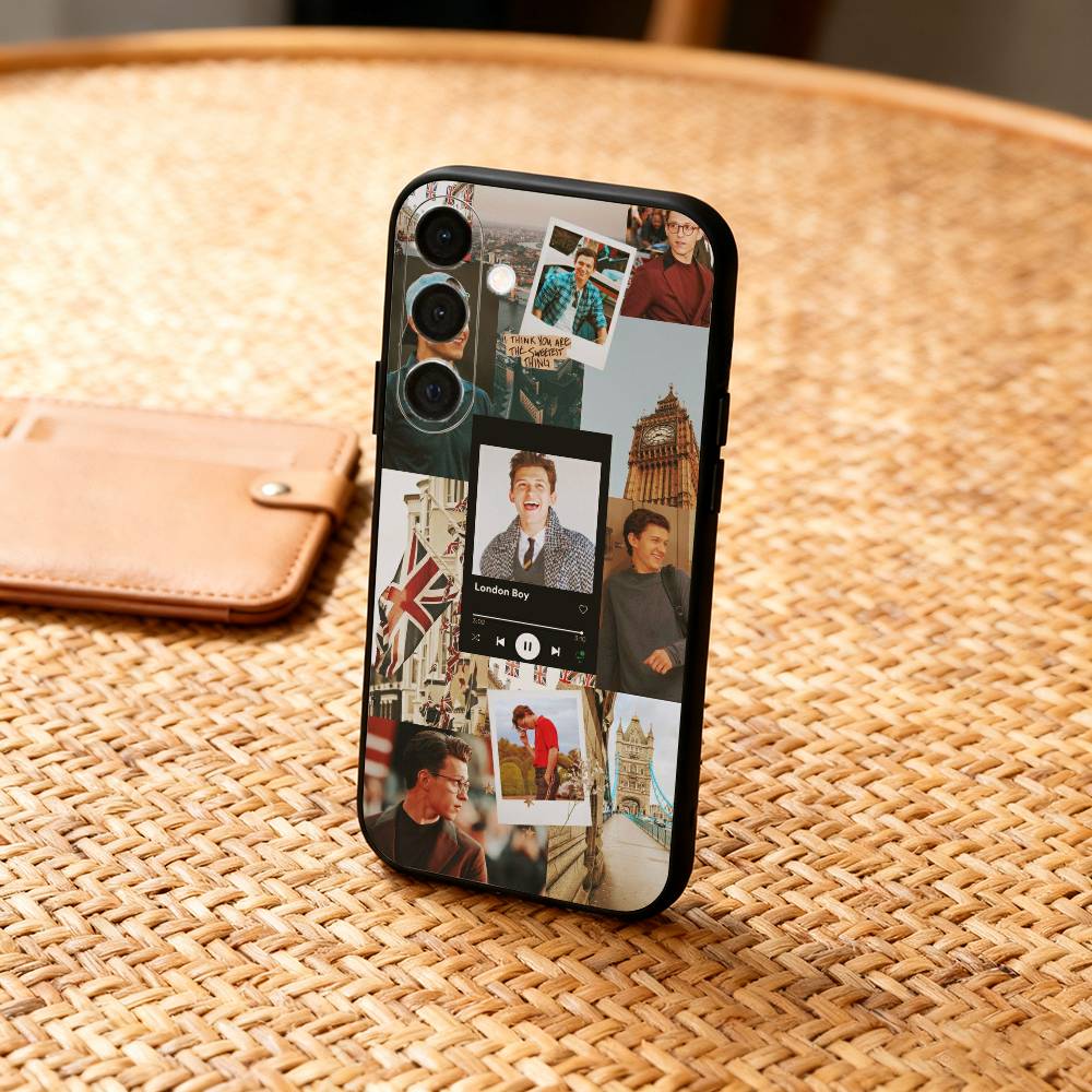 

Cute H-Hollander G-Glam Tom Holland Phone Case For Samsung A73,72,71,A52,51,40,41,A22,A32,31,A13, Soft Black Shell Samsung a32 4g