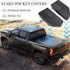 Bed Rail Stake Pocket Covers for GMC Chevy Silverado Sierra 1500 -2024 2025, GMC Sierra 2500 3500HD -2024 2025, Truck Caps Rear Holes Plugs Covers