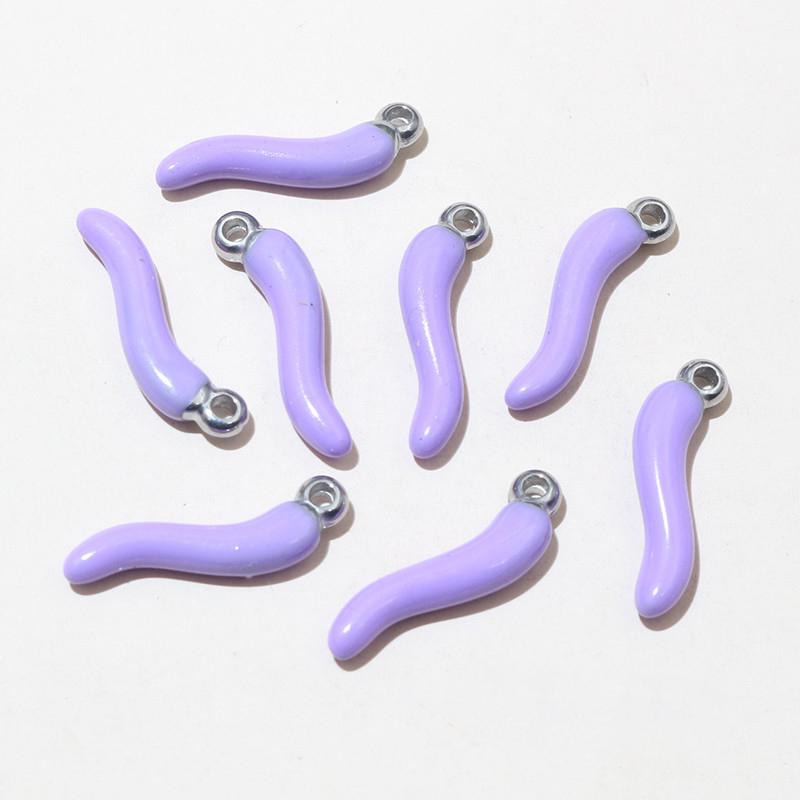 10pcs Enamel Chili Pepper Pendant Charms Stainless Steel  DIY Jewelry Making Accessories for Earrings Necklace Bracelet