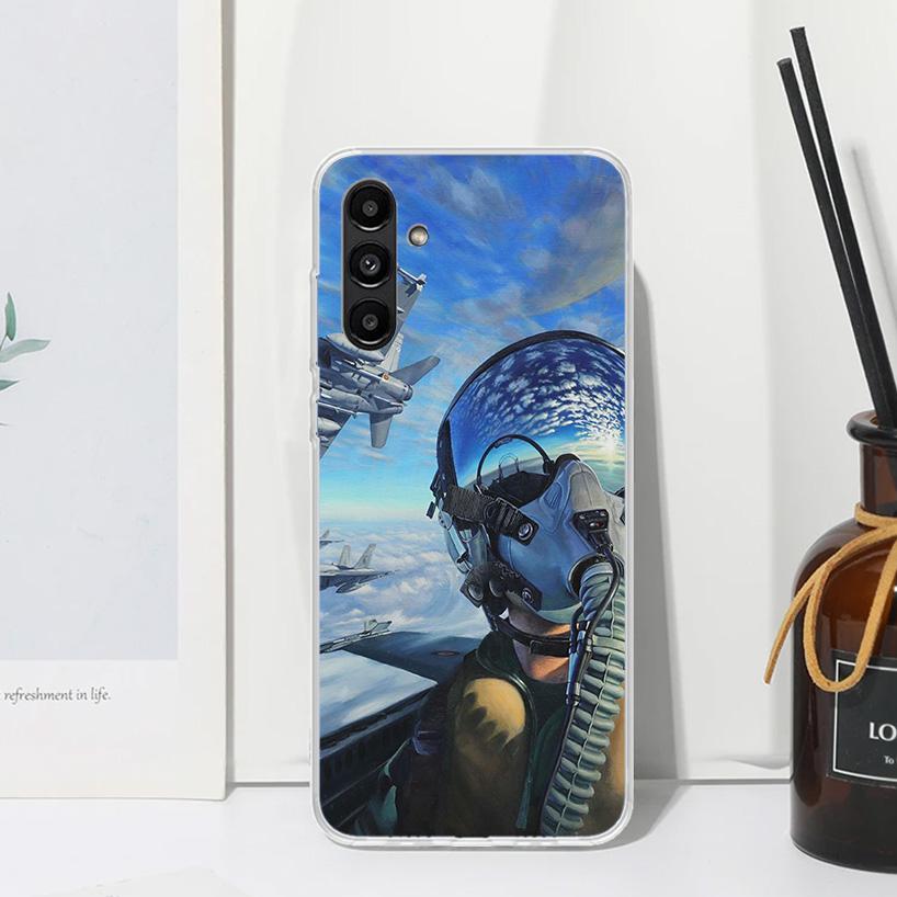 Military Aircraft Warship Fighter Phone Case For Samsung Galaxy A15 A25 A35 A55 A14 A24 A34 A54 A13 A23 A33 A53 A12 A22 A32 A52