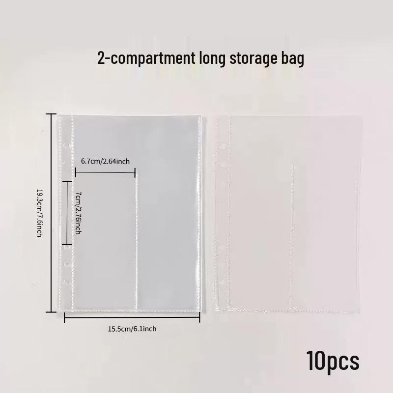 Ins Style A5 Laser Star 6-Hole PVC Loose-Leaf Zipper Binder: Planner, Photo Album, Card & Jewelry Storage