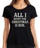 All I Want For Christmas Is Rest Christmas Funny Gift Idea Ladies TShirt