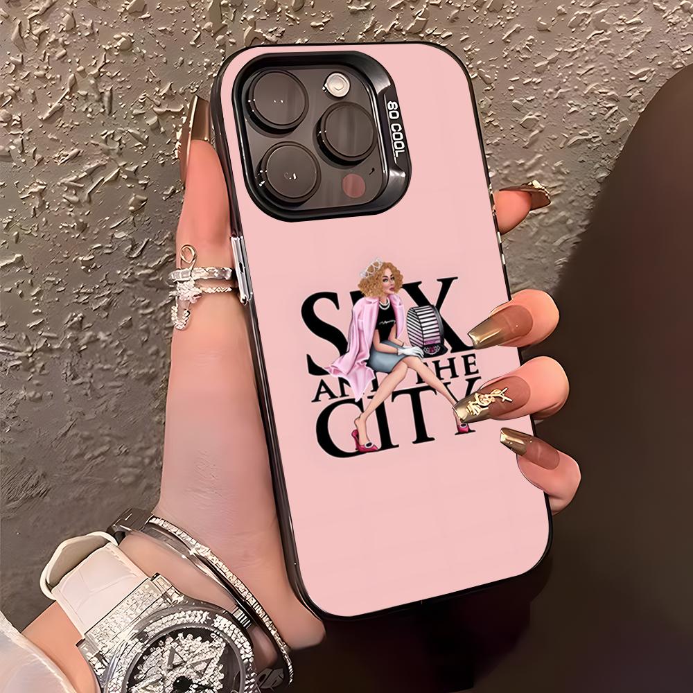 S-Sex And The City TV Phone Case For IPhone17 Air 16 15 14 Plus 13 12 11 Pro XS Max Silver Black Bumper Case