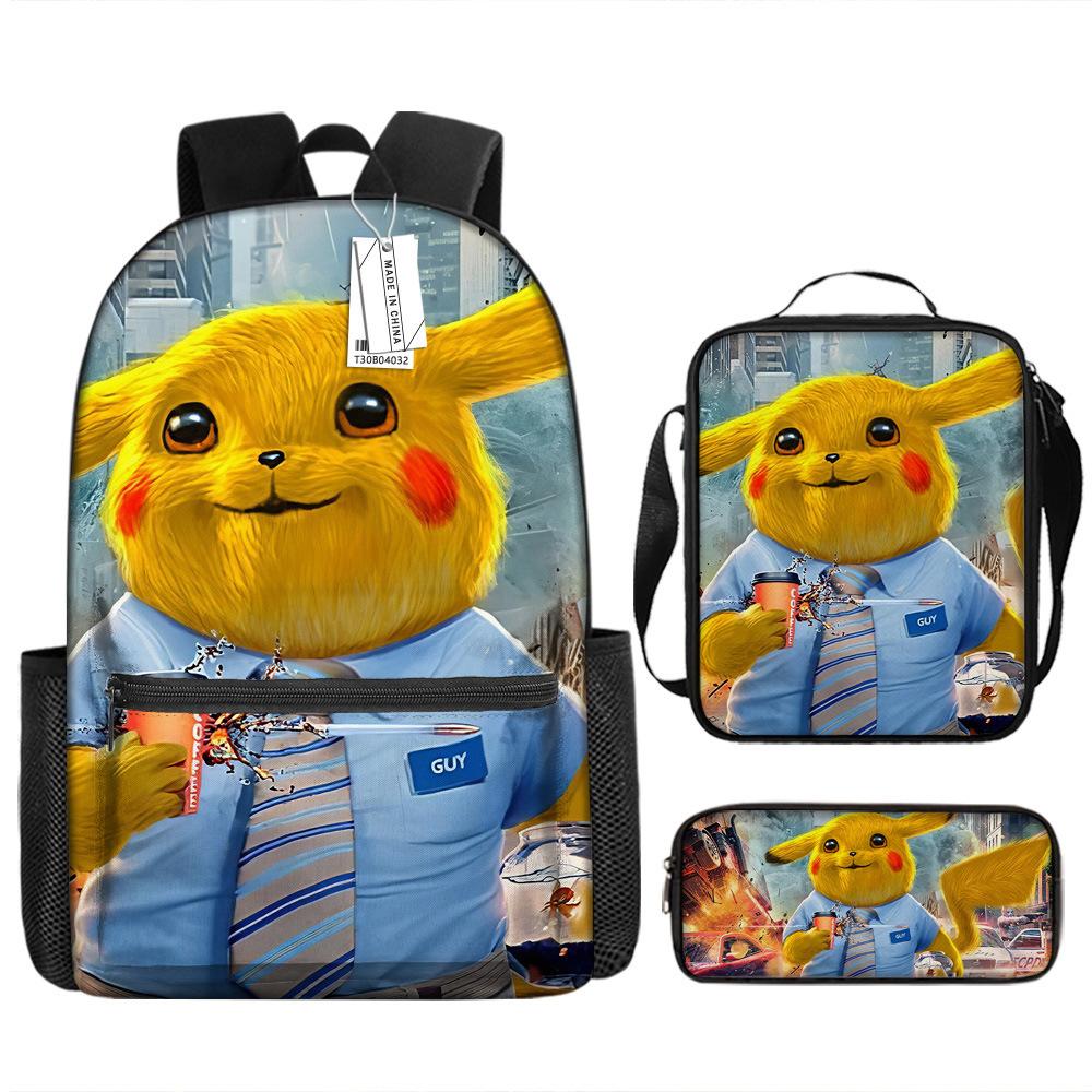 School Season Student Schoolbag Pokémon Pokémon Backpack Cartoon Satchel Pencil Case