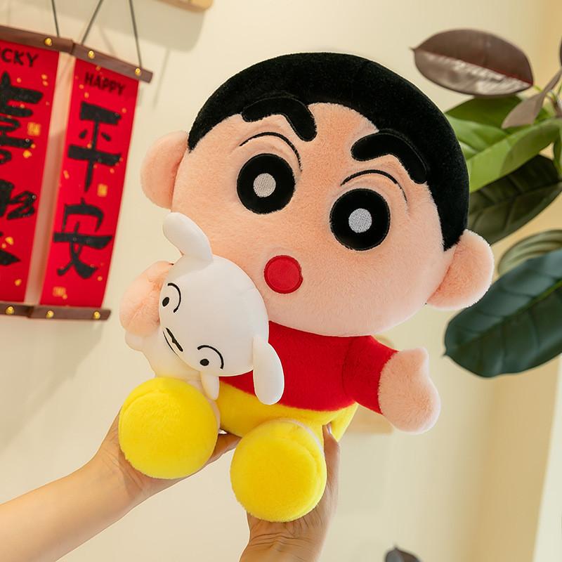 Adorable Crayon Shinchan Plush Toy With Soft Crystal Velvet Fabric Perfect For Kids