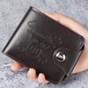 Men's Two-Fold Wallet with Coin Purse, Multiple Card Slots, and Money Clip - Fashionable Business Accessory