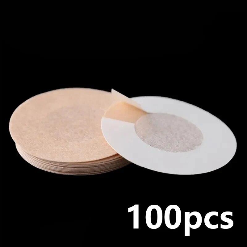 100PC Cloth Nipple Cover Teat Hide Women Disposable Nipple Pasties Piece Breast Petals Invisible Bra Padding Chest Sticker Patch
