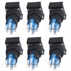 25Pcs     Push Button   ABS Brass Self Locking  es with Light 16mm 12V